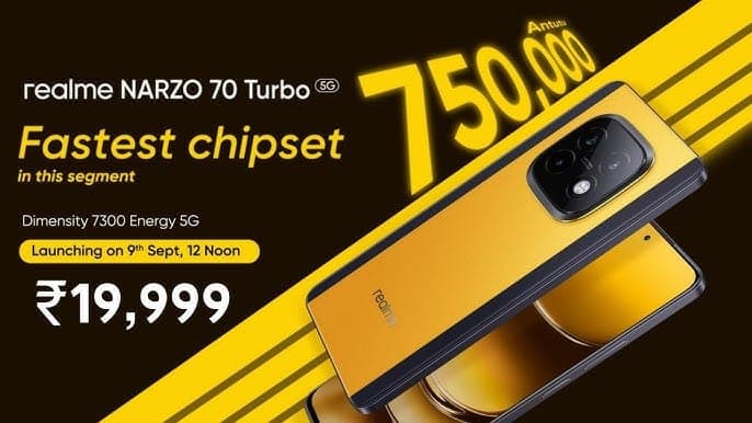 कम कीमत में मिल रहा जबरदस्त फीचर्स वाला Realme Narzo 70 Pro 5G smartphone 